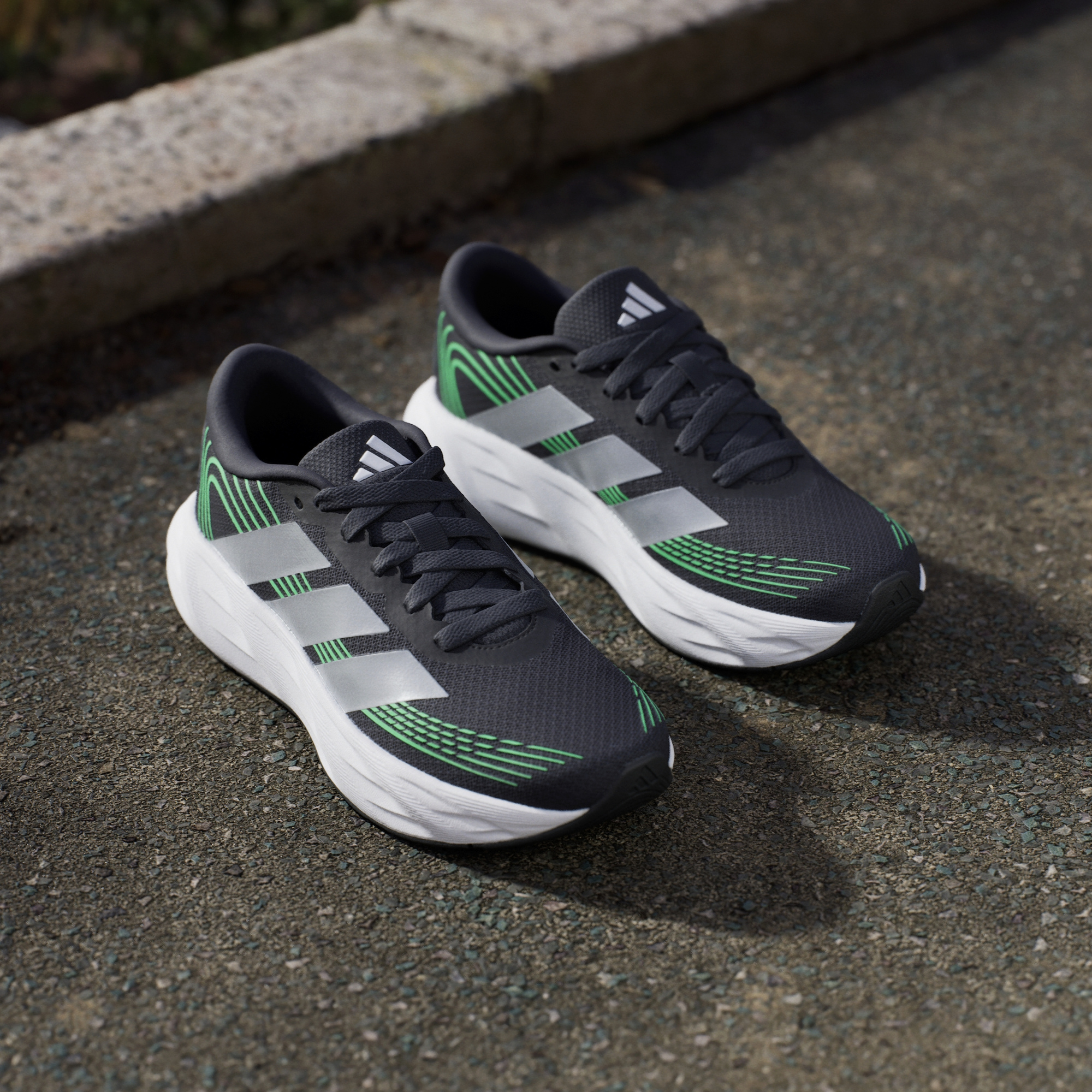 Tenis Adidas Infante Galaxy 8 Running KI1676 Gris Verde - Image 3